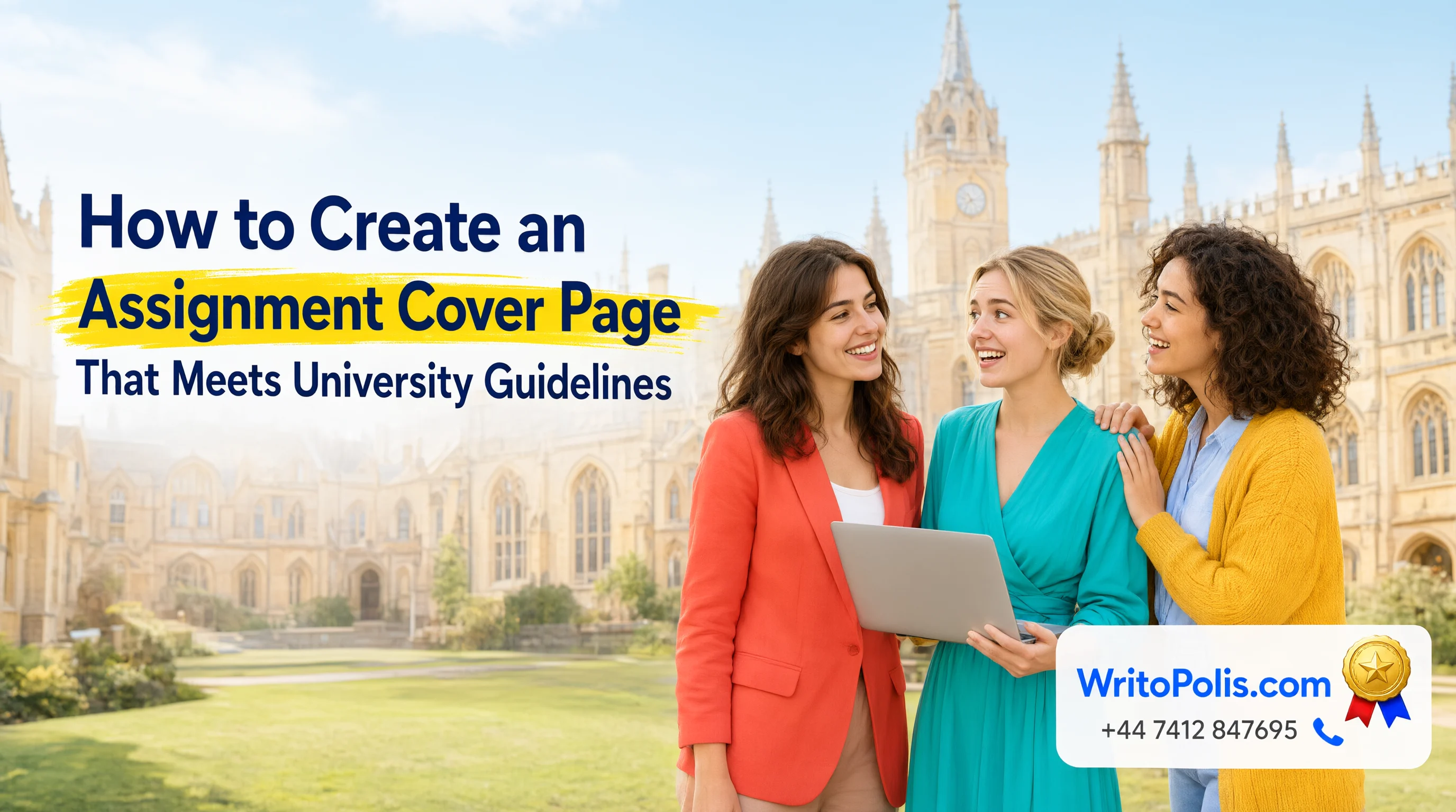 Assignment Cover Page Format Guide for University Students